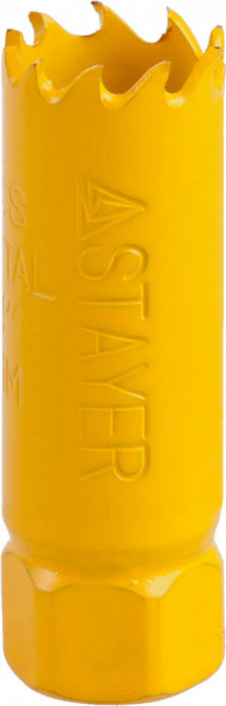 Коронка биметаллическая STAYER PROFESSIONAL по металлу, диаметр 19 мм ( 29547-019 ) Коронка биметаллическая STAYER PROFESSIONAL по металлу, диаметр 19 мм ( 29547-019 )