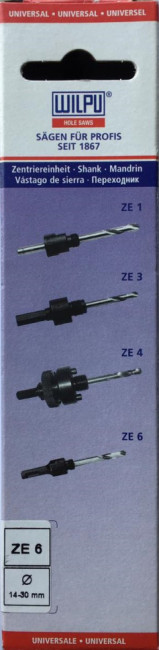 Переходник на коронку Bi-metall ZE6 SDS-plus (14-30мм), WILPU, (3030600001 ) Переходник на коронку Bi-metall ZE6 SDS-plus (14-30мм), WILPU, (3030600001 )